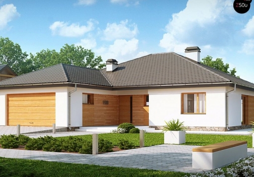 Проект дома с двумя санузлами в Киеве