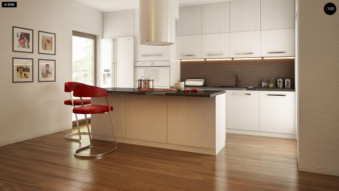 Проект дома Ux101 GP2 - 6 Одноэтажные дома в Киеве