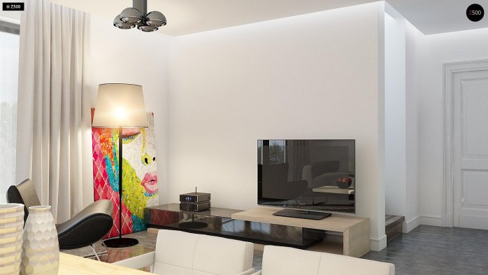 Проєкт будинку U229 - З мансардним поверхом дома у Києві