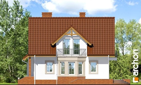 Проект дома Дом в тамарисках 2 вер.2 - 4 С мансардным этажом дома в Киеве