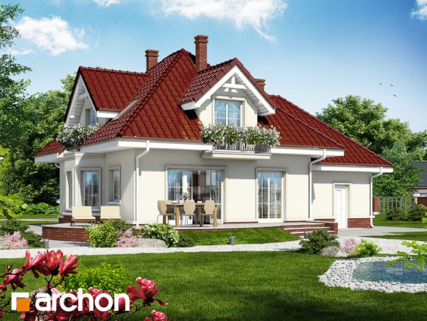 Проект дома Дом в тамарисках 7 - 2 С мансардным этажом дома в Киеве