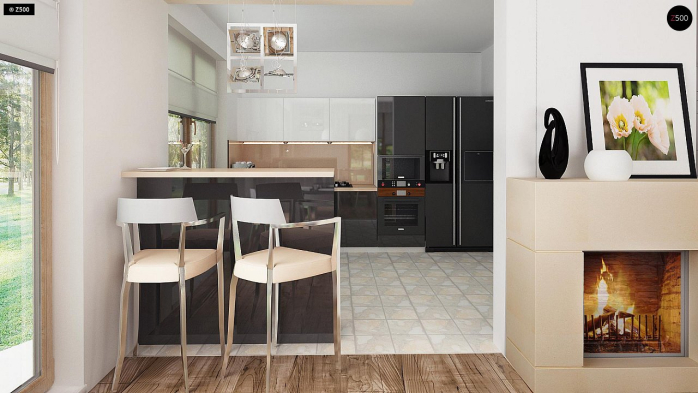 Проект дома U223 - 10 С мансардным этажом дома в Киеве