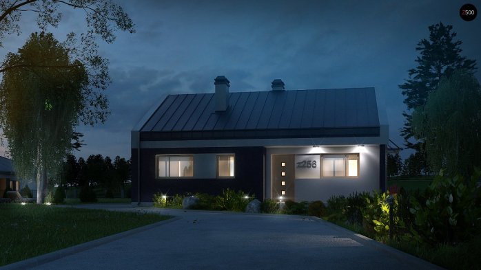 Проект дома U256 - 9 Одноэтажные дома в Киеве