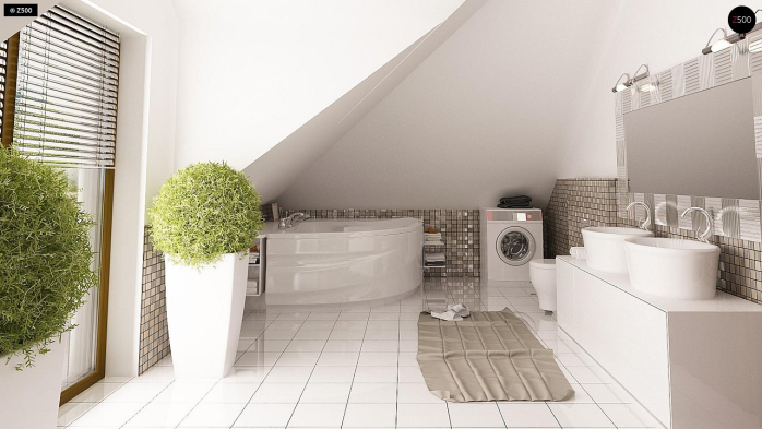 Проект дома U270 A - 19 С мансардным этажом дома в Киеве