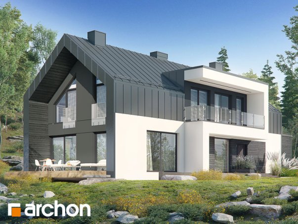 Проект дома Дом в женьшене (Г2П) - 2 С мансардным этажом дома в Киеве