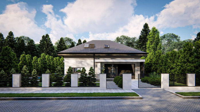 Проект дома U479 - 1 С мансардным этажом дома в Киеве