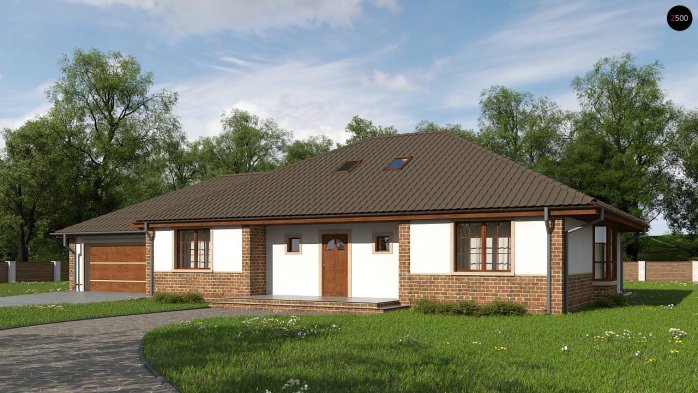 Проект дома U10 GL2 stu - 1 С мансардным этажом дома в Киеве