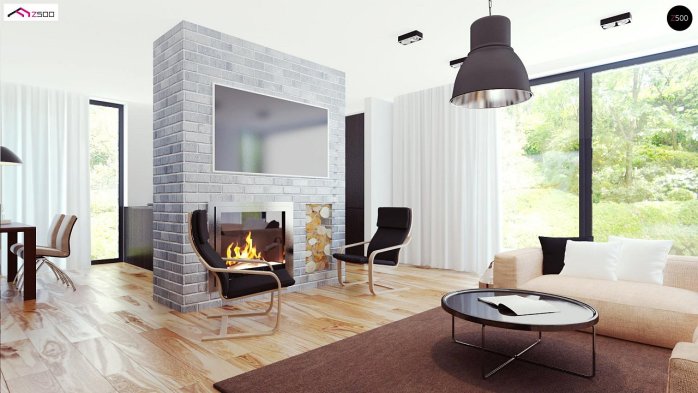 Проект дома Ux67 - 15 Одноэтажные дома в Киеве