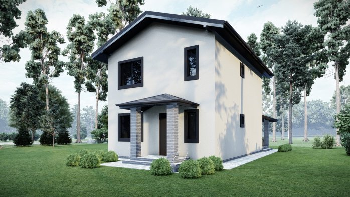 Проект дома DBT 549 - 1 Двухэтажные дома в Киеве