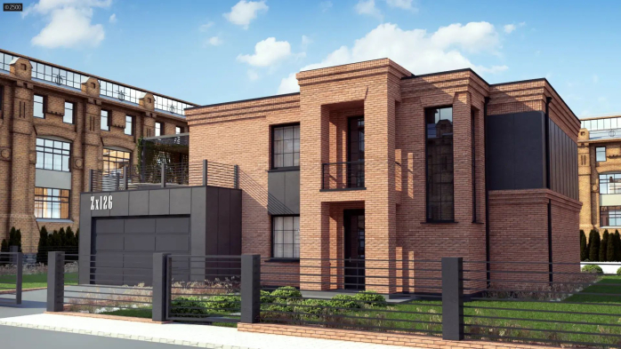 Проект дома Ux126 ba - 1 Двухэтажные дома в Киеве