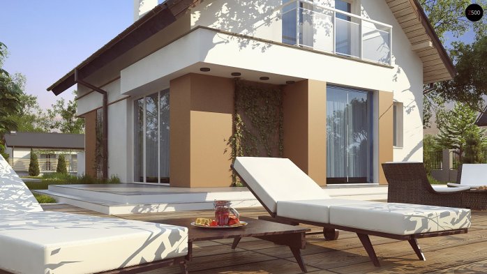 Проект дома U265 - 3 С мансардным этажом дома в Киеве