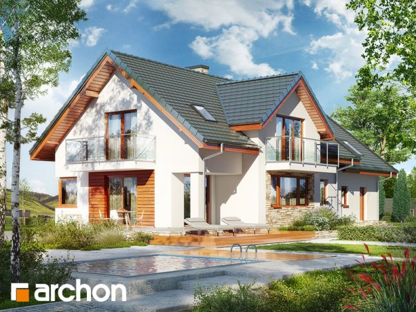 Проект дома Дом в каннах 4 (Г2) - 2 С мансардным этажом дома в Киеве