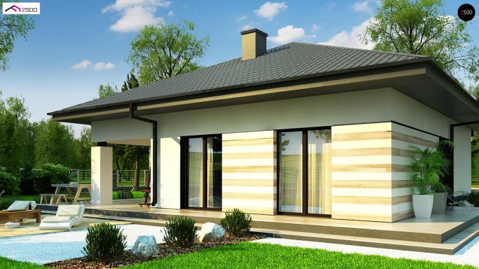 Проект дома U383 - 4 Одноэтажные дома в Киеве