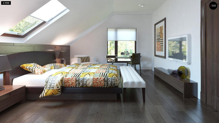 Проект дома U222 - 15 С мансардным этажом дома в Киеве