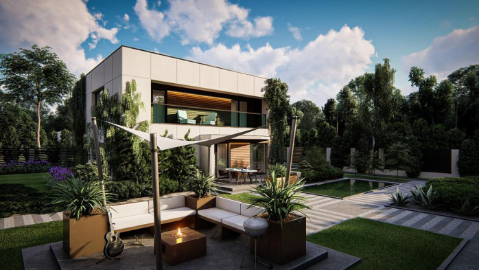 Проект дома Ux175 - 2 Двухэтажные дома в Киеве