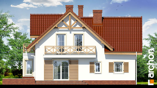 Проект дома Дом в скальниках вер.2 - 6 С мансардным этажом дома в Киеве