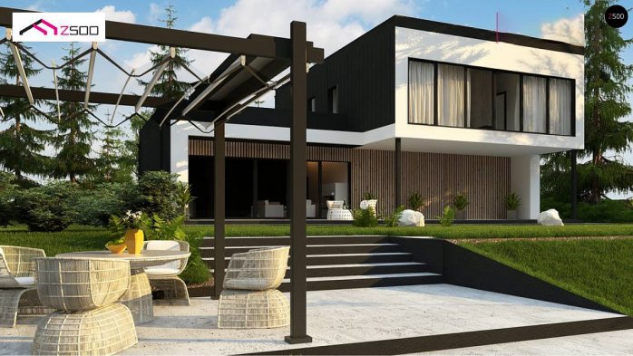 Проект дома Ux205 - 3 Двухэтажные дома в Киеве