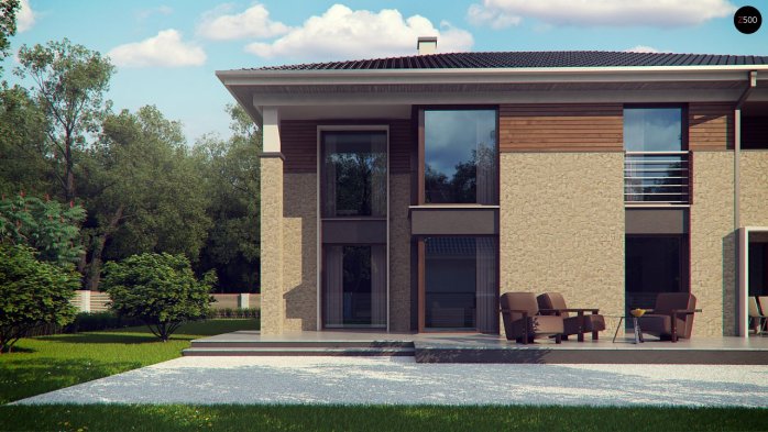 Проект дома Ux122 - 6 Двухэтажные дома в Киеве