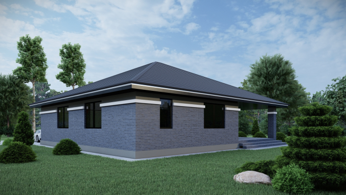 Проект дома DBT 483 - 6 Одноэтажные дома в Киеве