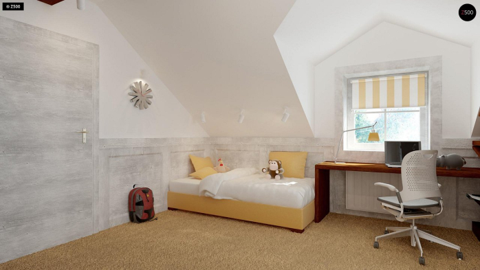 Проєкт будинку U3 - З мансардним поверхом дома у Києві