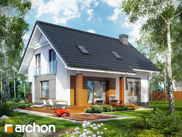 Проект дома Дом в яблонках (Т) - 2 С мансардным этажом дома в Киеве