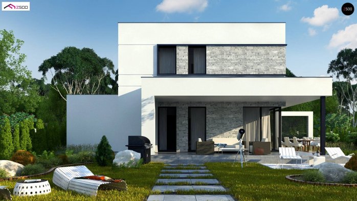 Проект дома Ux92 GP - 5 Двухэтажные дома в Киеве