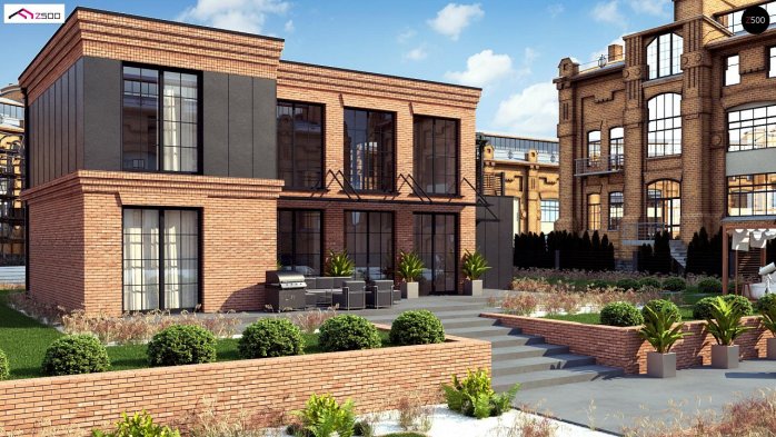 Проект дома Ux126 - 4 Двухэтажные дома в Киеве