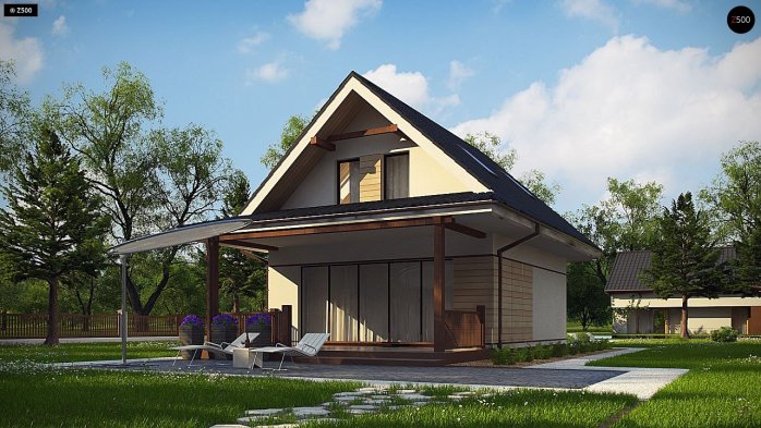 Проект дома U362 - 4 С мансардным этажом дома в Киеве