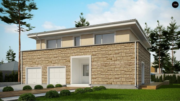 Проект дома Ux66 - 1 Двухэтажные дома в Киеве