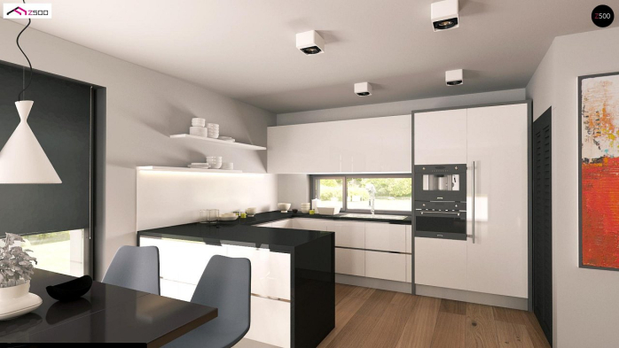 Проект дома U208 A - 4 Одноэтажные дома в Киеве