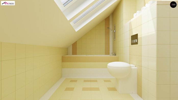 Проєкт будинку U71 GL - З мансардним поверхом дома у Києві