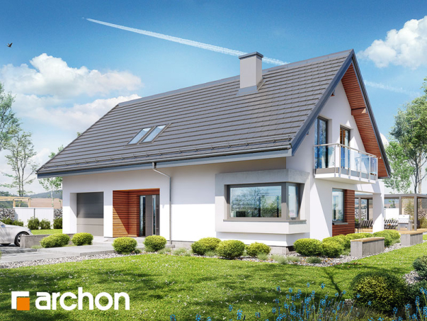 Проект дома Дом в дицентрах - 2 С мансардным этажом дома в Киеве