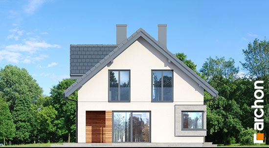 Проект дома Дом в изумрудах - 4 С мансардным этажом дома в Киеве