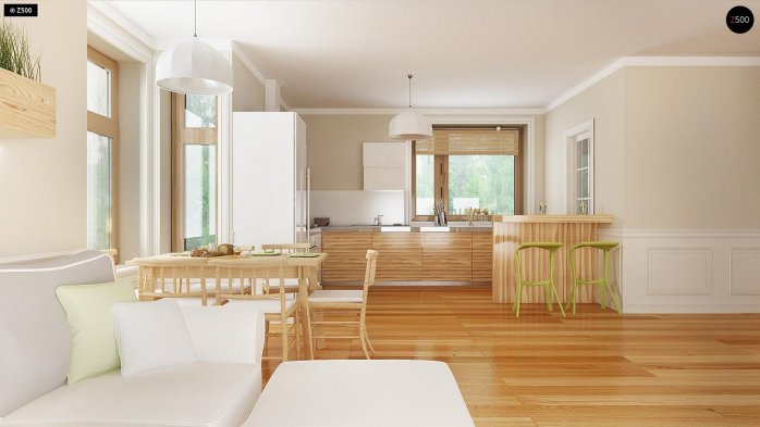 Проект дома U106 - 6 С мансардным этажом дома в Киеве