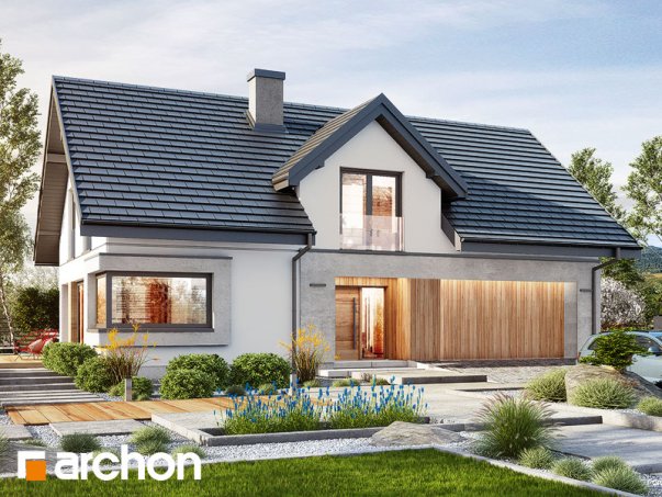 Проект дома Дом в изопируме 6 (Г2) - 1 С мансардным этажом дома в Киеве