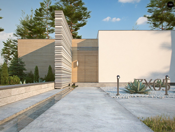 Проект дома Ux65 - 3 Одноэтажные дома в Киеве