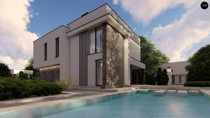 Проект дома Ux86 - 5 Двухэтажные дома в Киеве