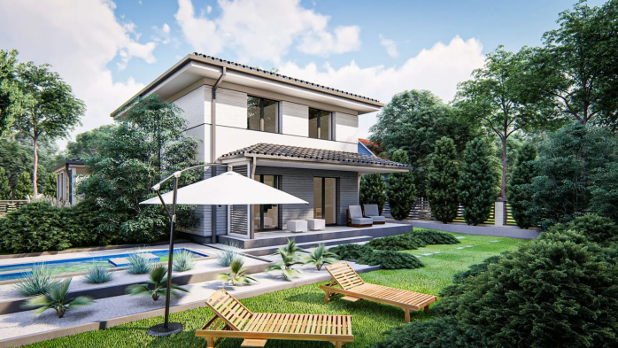 Проект дома U438 el - 7 Двухэтажные дома в Киеве