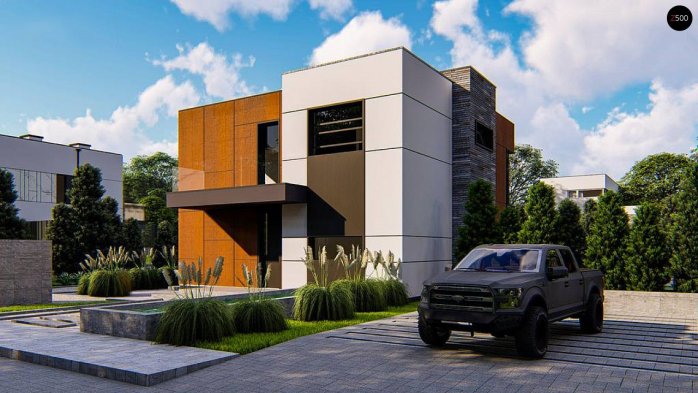 Проект дома Ux165 - 4 Двухэтажные дома в Киеве