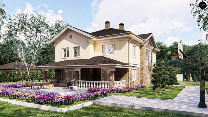 Проект дома Uu12 - 4 Двухэтажные дома в Киеве