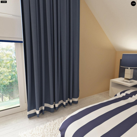 Проект дома U211 v2 tz - 18 С мансардным этажом дома в Киеве