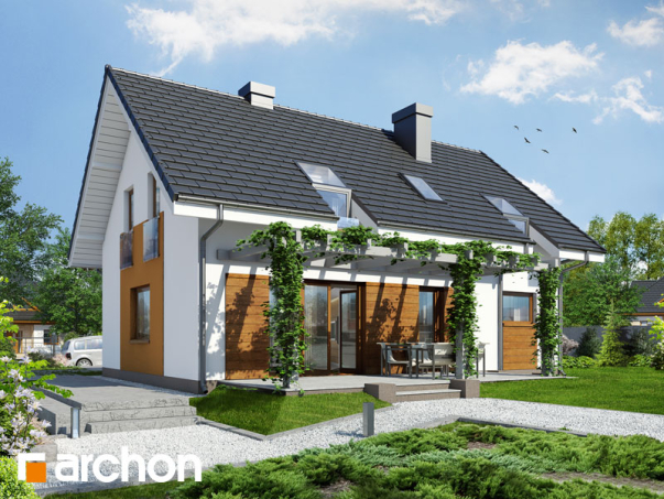 Проєкт будинку Будинок в ліметках вер.2 - З мансардним поверхом дома у Києві