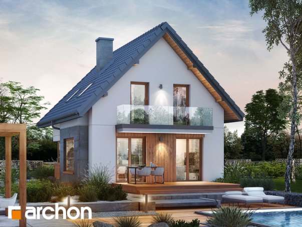 Проект дома Дом в винограде 7 - 2 С мансардным этажом дома в Киеве