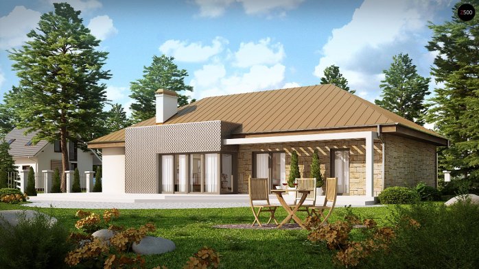 Проект дома U165 - 2 Одноэтажные дома в Киеве