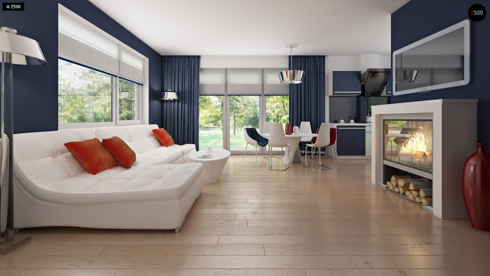 Проект дома U211 v2 tz - 10 С мансардным этажом дома в Киеве