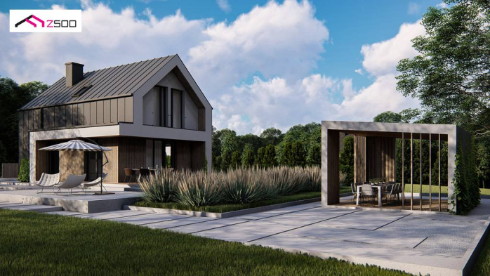 Проект дома U478 - 4 С мансардным этажом дома в Киеве