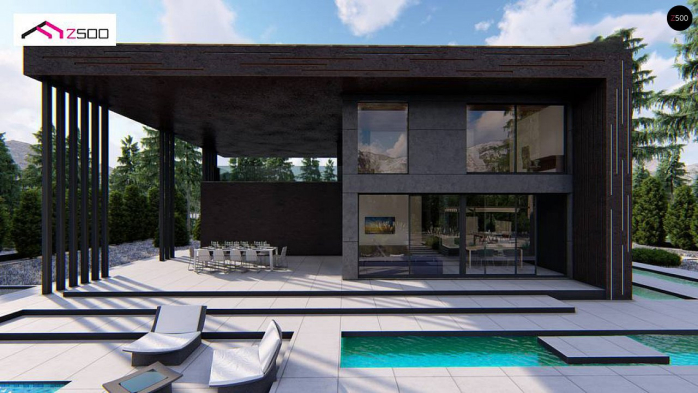 Проект дома Ux167 - 4 Двухэтажные дома в Киеве