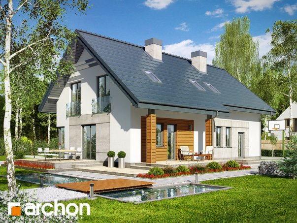 Проект дома Дом в яблонках 3 (Г2) - 2 С мансардным этажом дома в Киеве