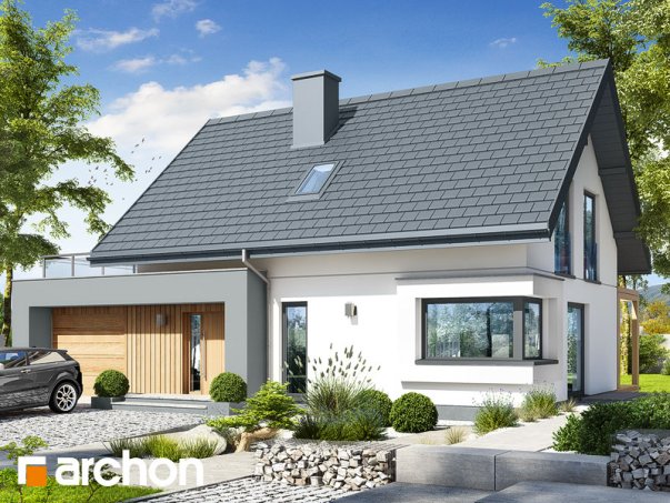 Проект дома Дом в хлорофитуме 12 (Г) - 1 С мансардным этажом дома в Киеве