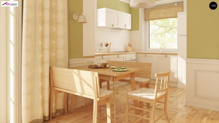 Проєкт будинку U71 GL - З мансардним поверхом дома у Києві